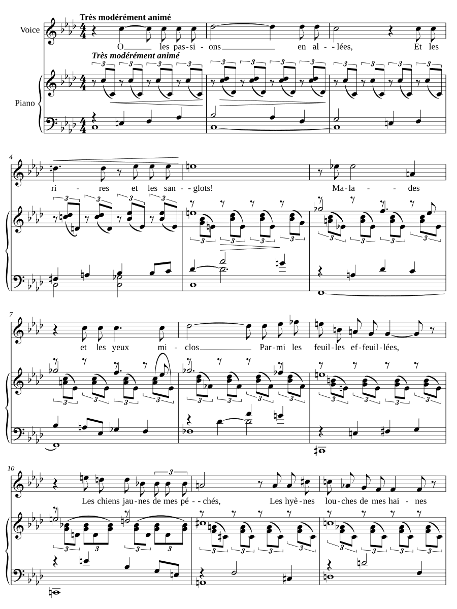 Усталые звери (Fauves las). Оранжереи, соч. 24