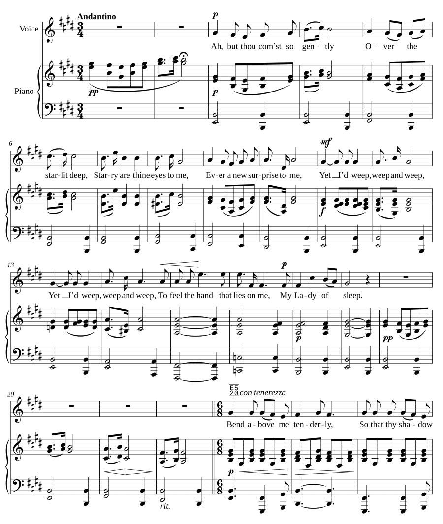 Моя владычица сна (My Lady of Sleep)