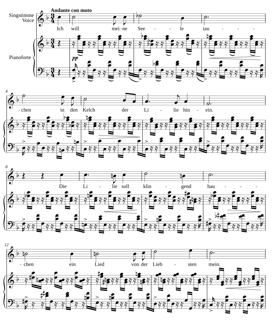 Поцелуй (Der Kuss). 6 песен, соч. 10