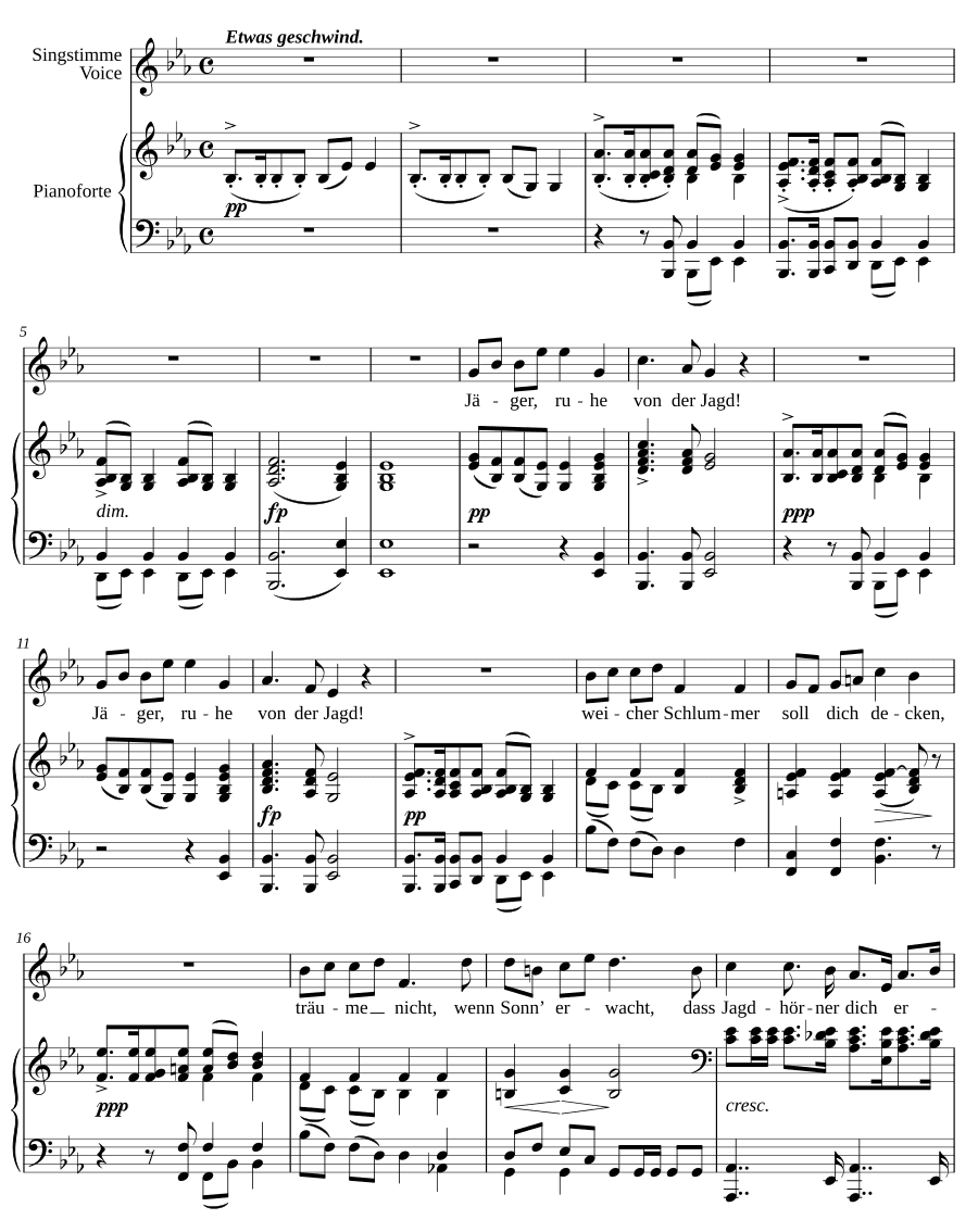 Вторая песня Эллен (Ellens Gesang II, D.838). Соч. 52