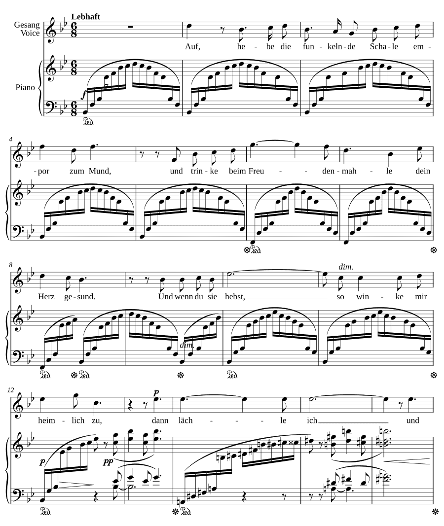 Тайный призыв (Heimliche Aufforderung). 4 песни, соч. 27