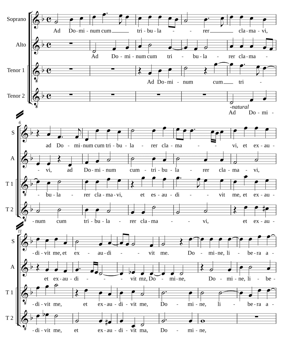 К Господу в скорби (Ad Dominum cum tribularer)