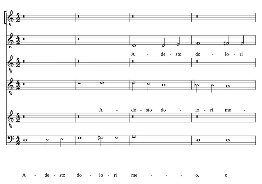 Приди к моей скорби, о Боже (Adesto dolori meo, o Deus)