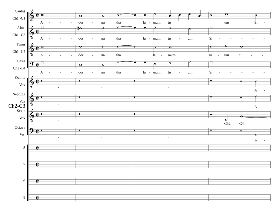 Укрась святилище a 8 (Adorna thalamum a 8)