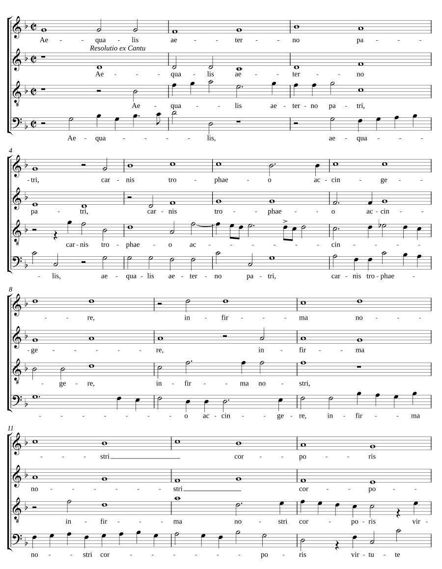 Равный Вечному Отцу (Aequalis aeterno patri)