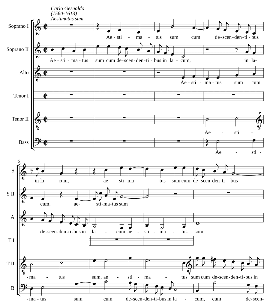 Я был презрен (Aestimatus sum)