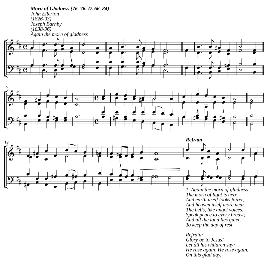 Снова утро радости (Again the morn of gladness)