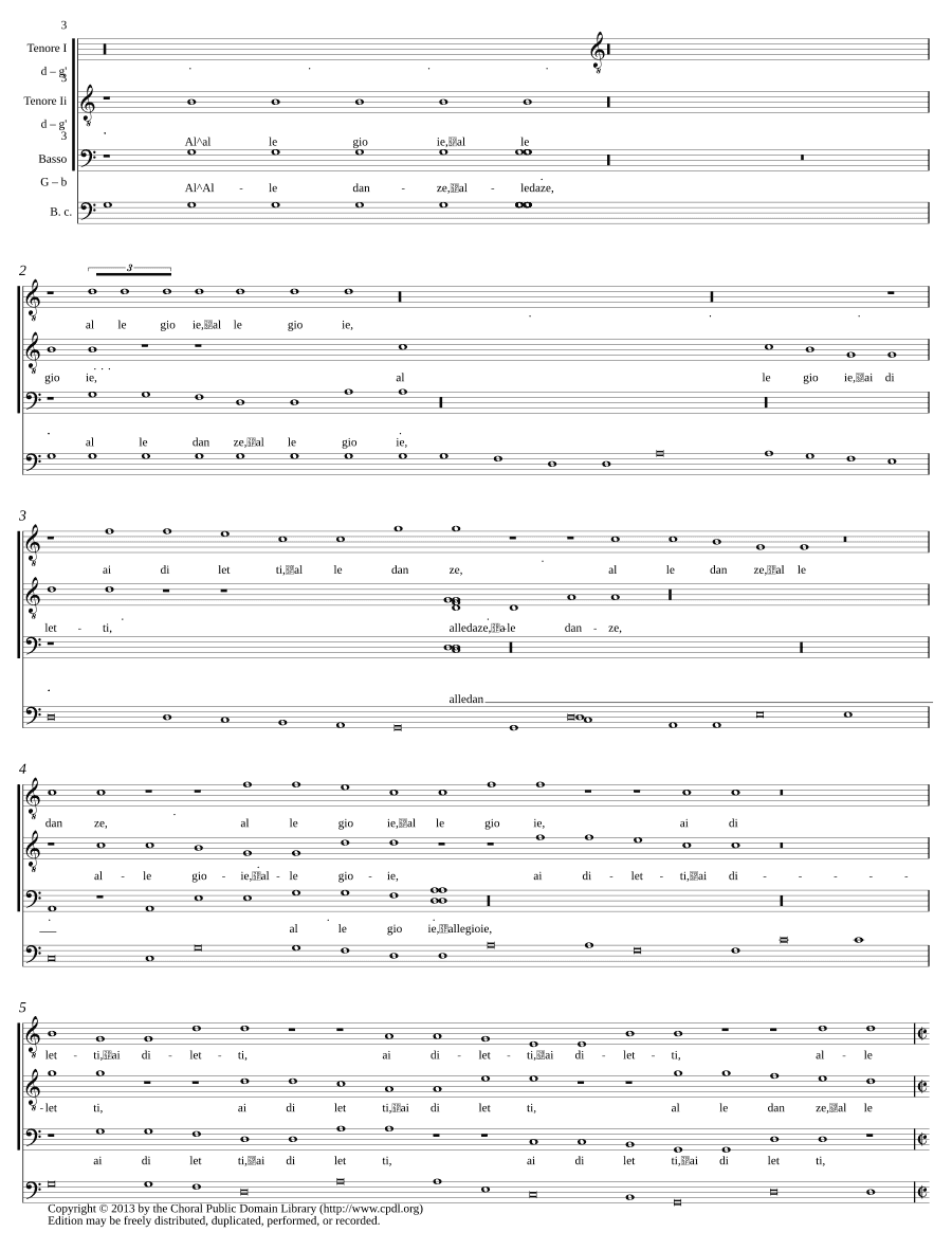 К танцам, к радостям (Alle danze, alle gioie)