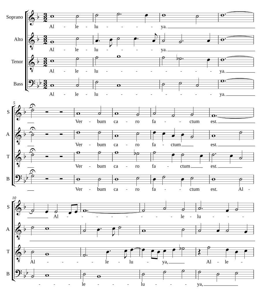 Alleluia, verbum caro factum est