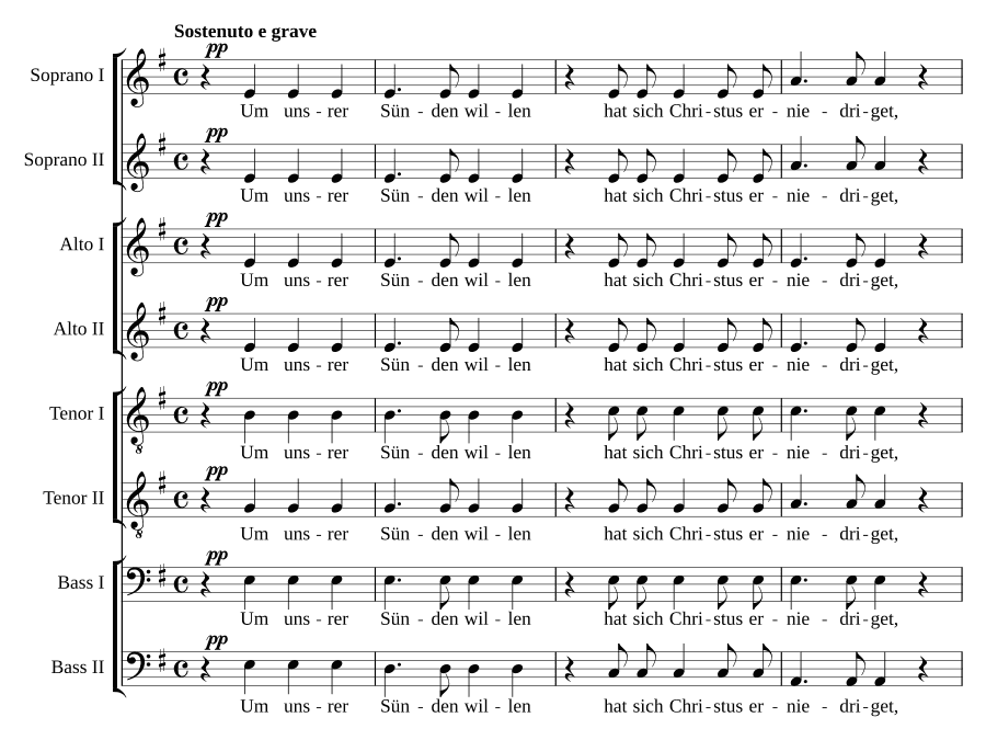 В Страстную пятницу, соч. 79 № 6 (Am Karfreitag, Op. 79, No. 6)