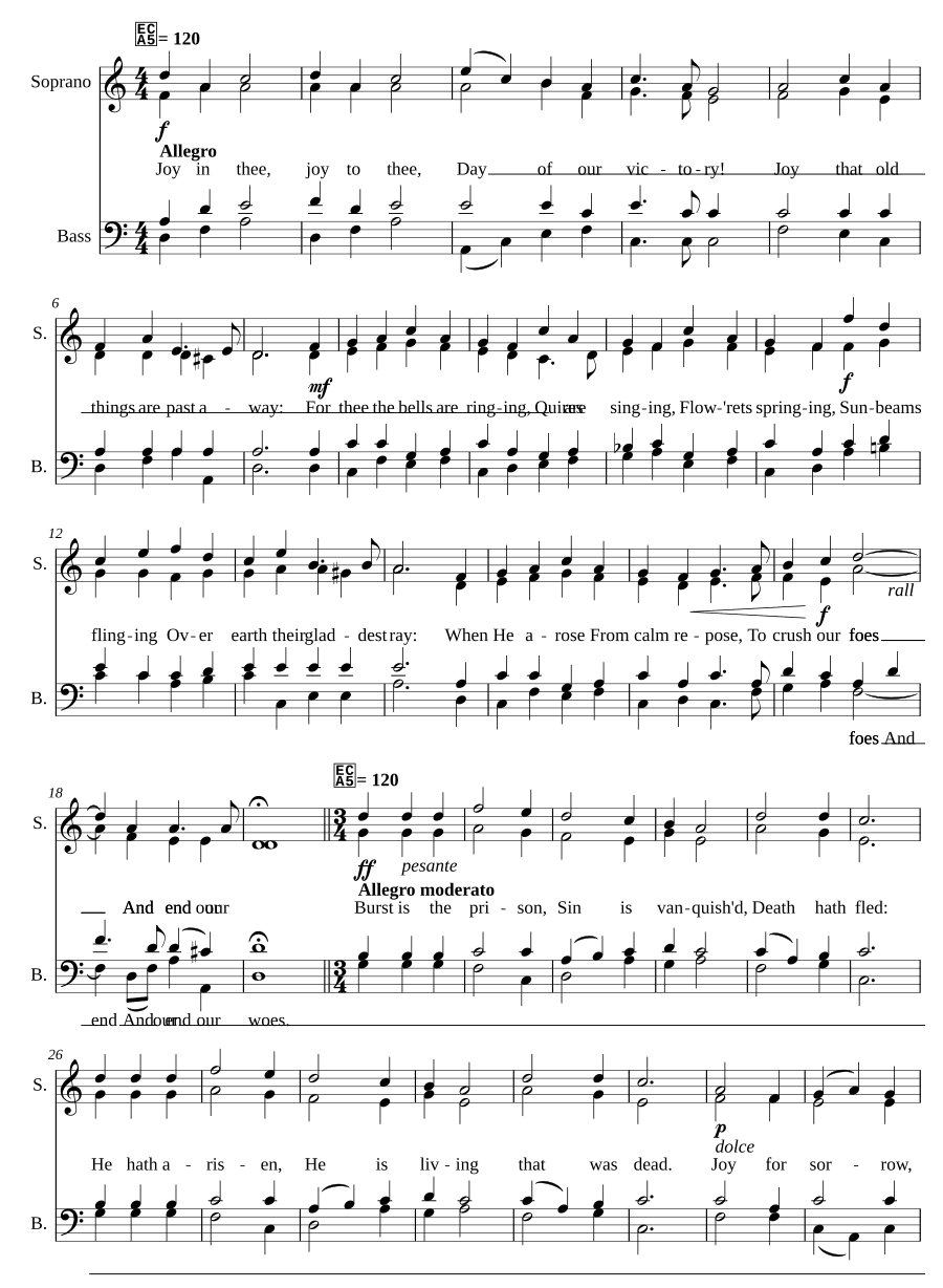 Пасхальный гимн (An Easter Carol)