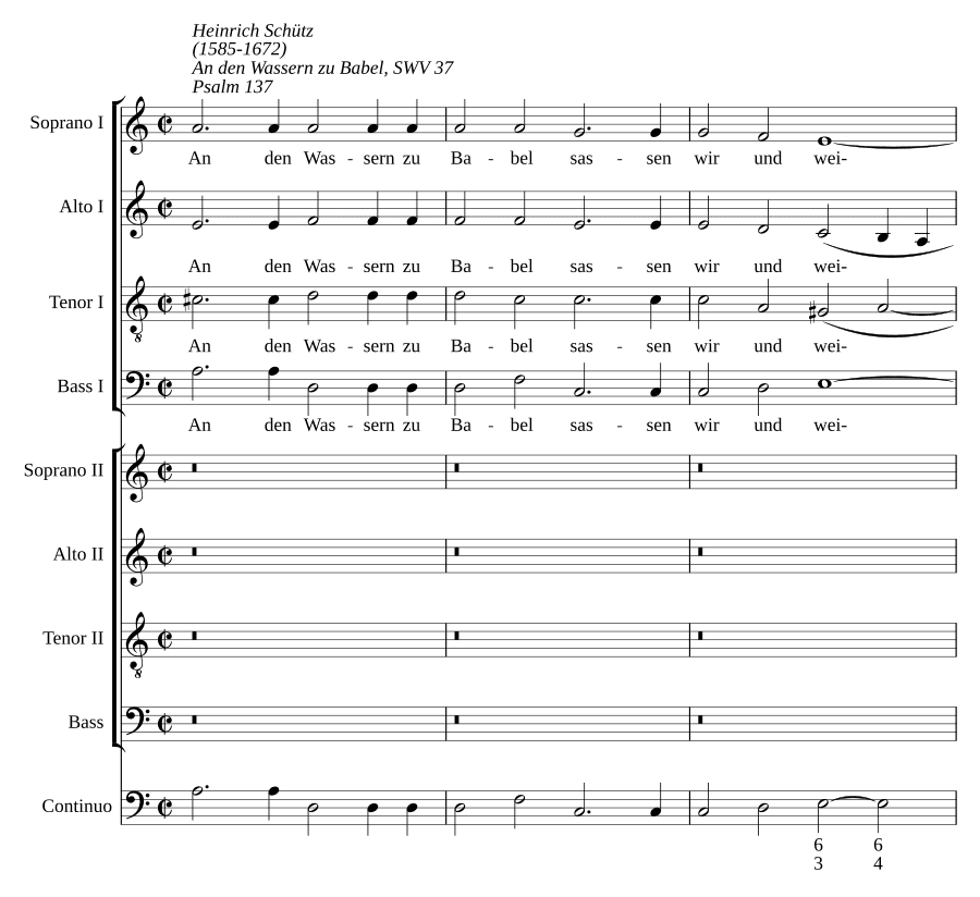 У вод Вавилонских (An den Wassern zu Babel (Psalm 137), SWV 37)