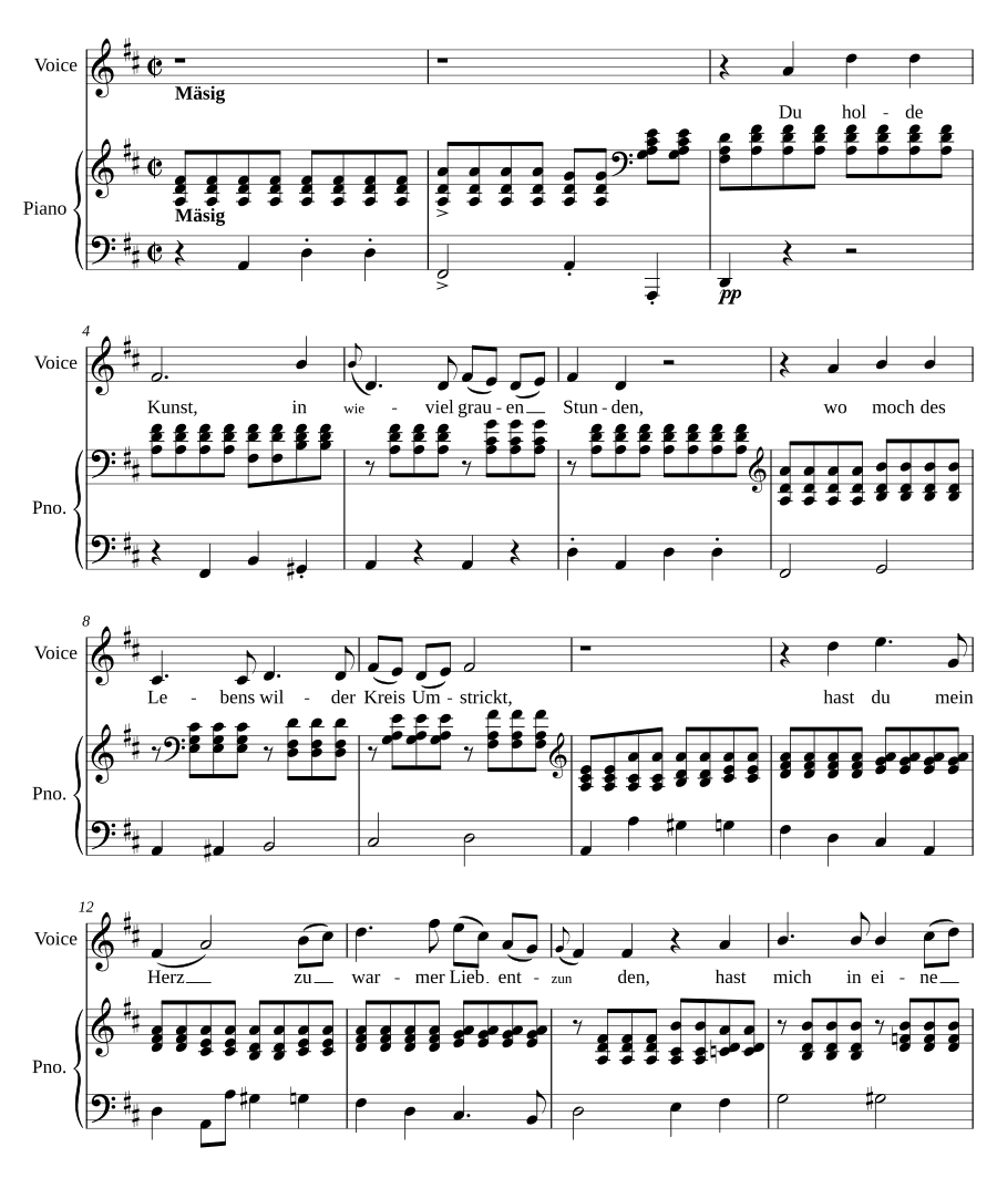 К музыке (An die Musik)