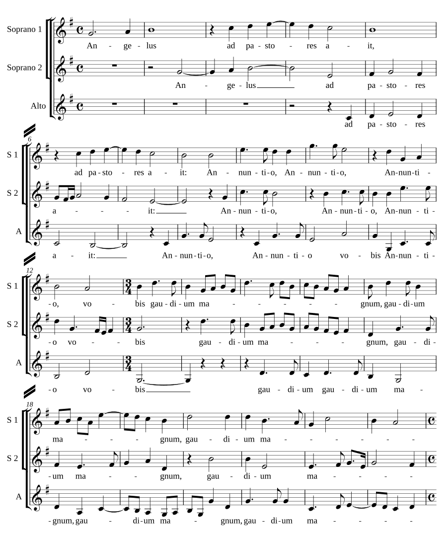 Ангел сказал пастухам (Angelus ad pastores ait)