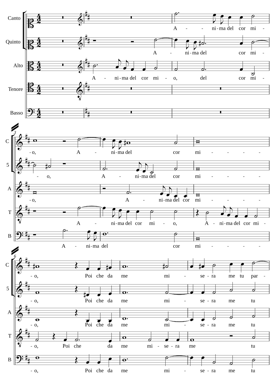 Душа моего сердца (Anima del cor mio)