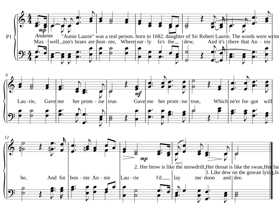 Энни Лори (Annie Laurie)