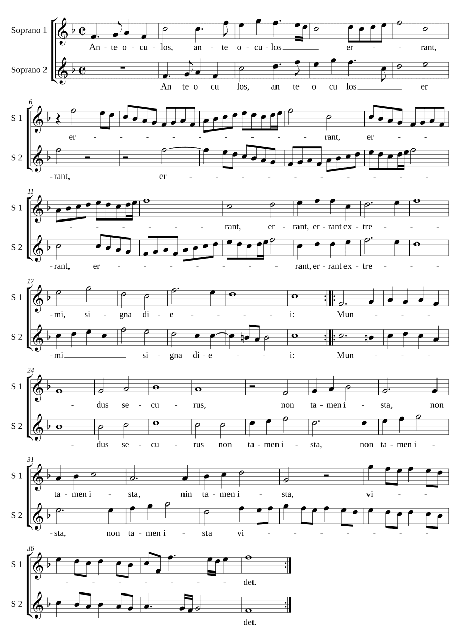 Перед глазами блуждают (Ante oculos errant)