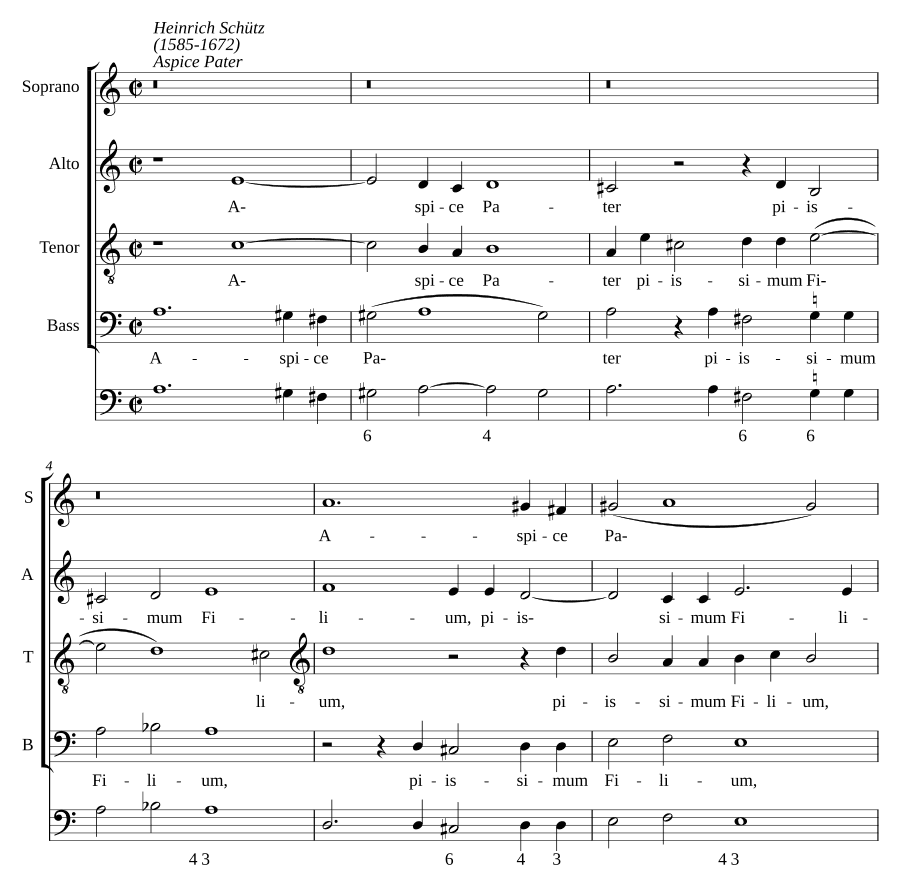 Смотри, Отец, на милосердного Сына (Aspice Pater piissimum Filium, SWV 73)