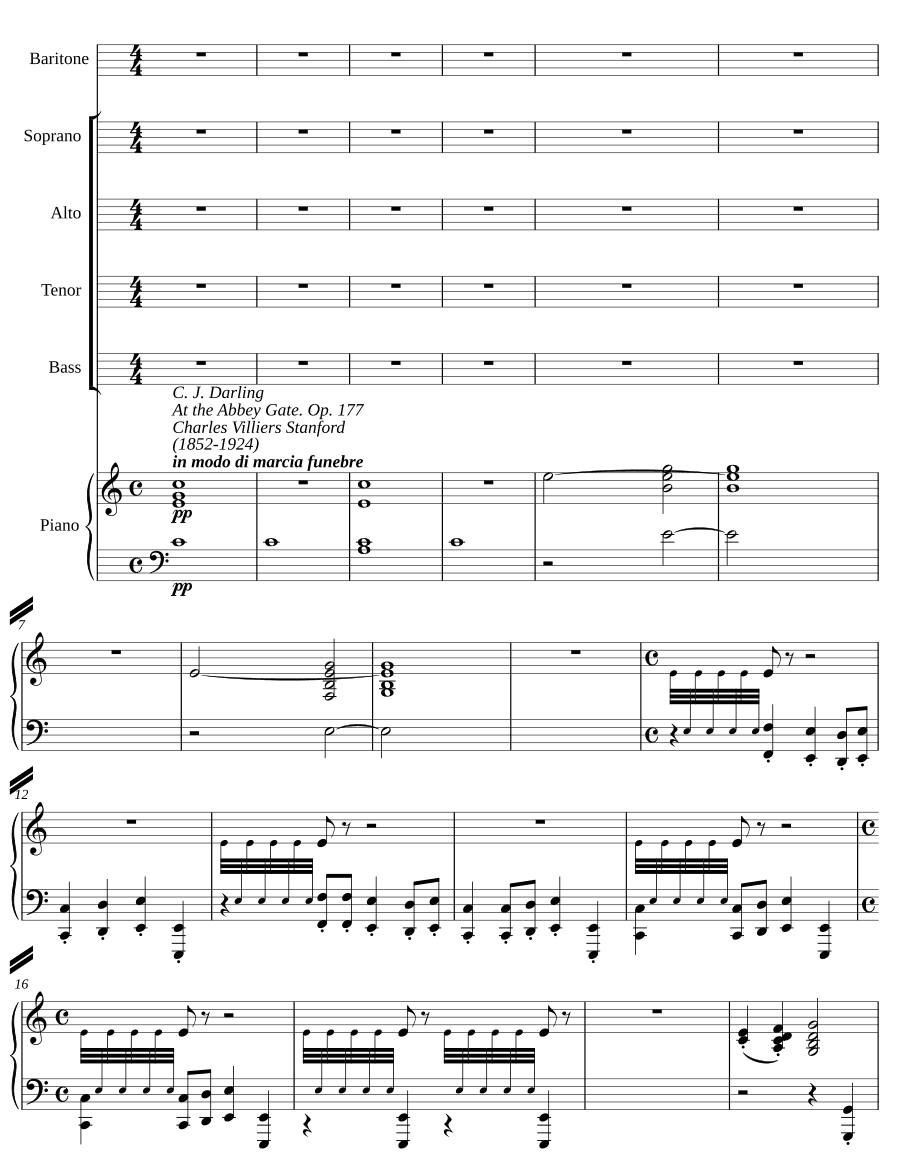 У ворот аббатства, соч. 177 (At the Abbey Gate, Op. 177)
