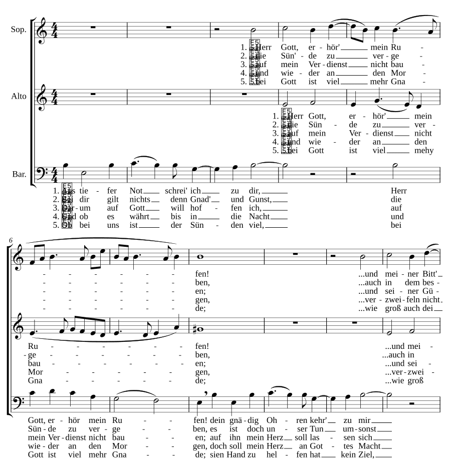 Из глубины взываю к Тебе (Aus tiefer Not schrei' ich zu dir)