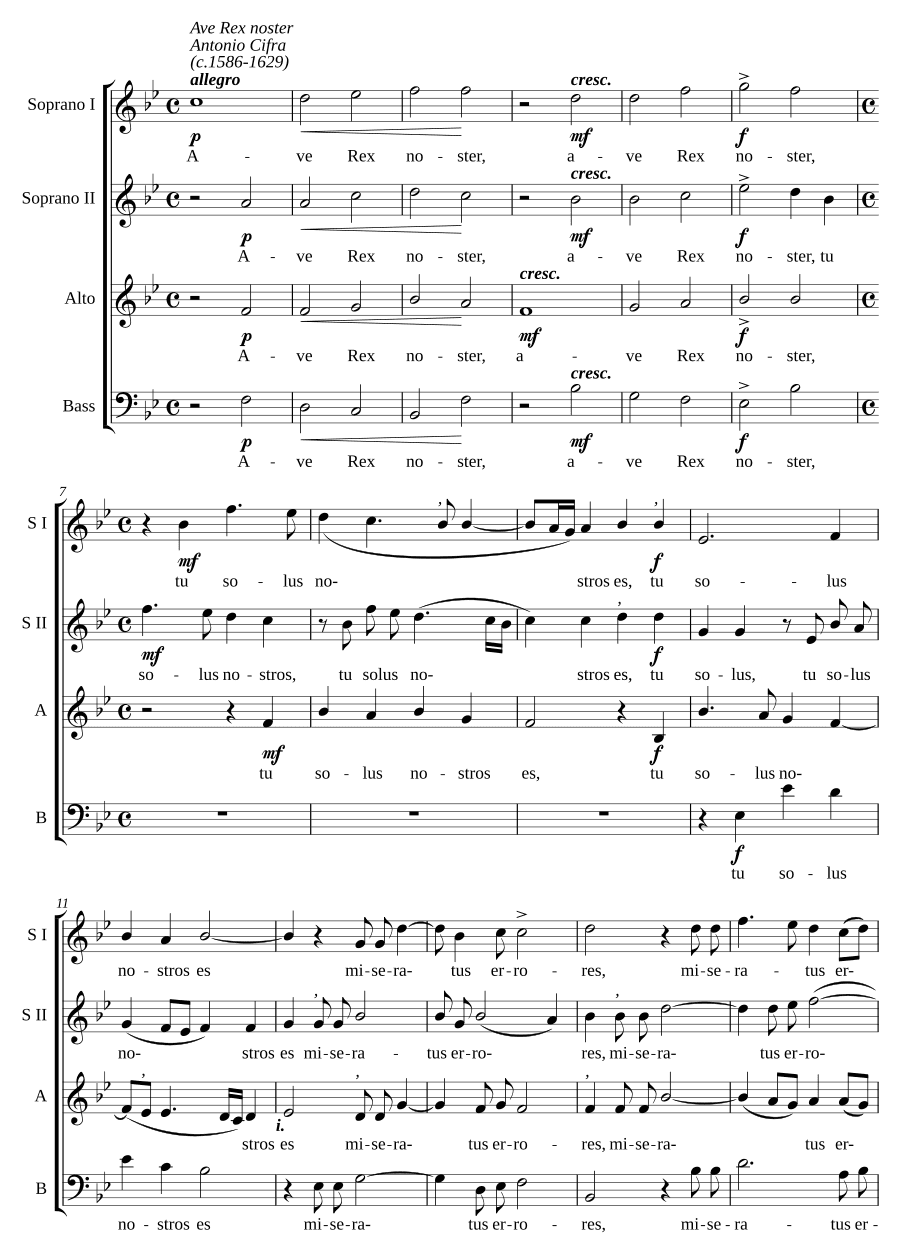 Радуйся, Царь наш (Ave Rex noster)