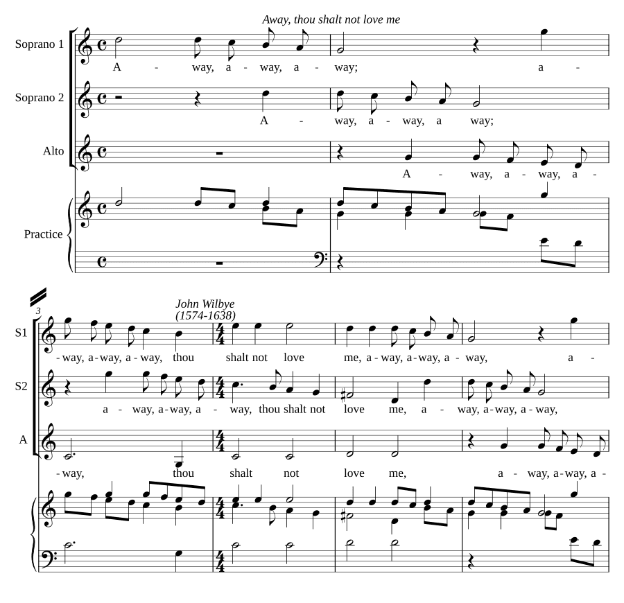 Уходи, ты не будешь меня любить (Away, thou shalt not love me)