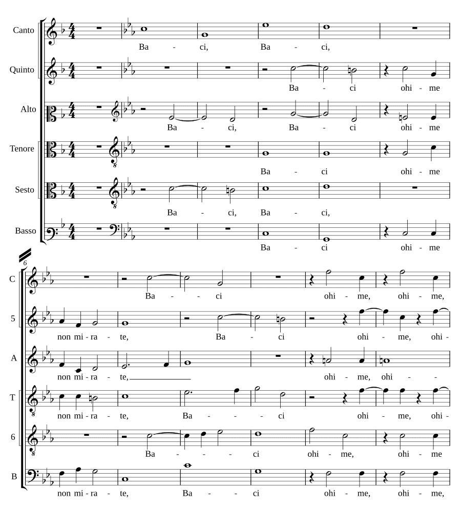 Поцелуи, увы, не смотрите (Baci ohime non mirate)