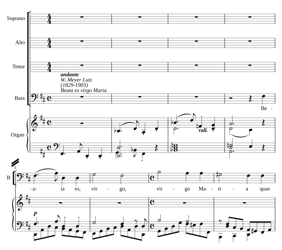 Блаженна ты, Дева Мария (Beata es virgo Maria)