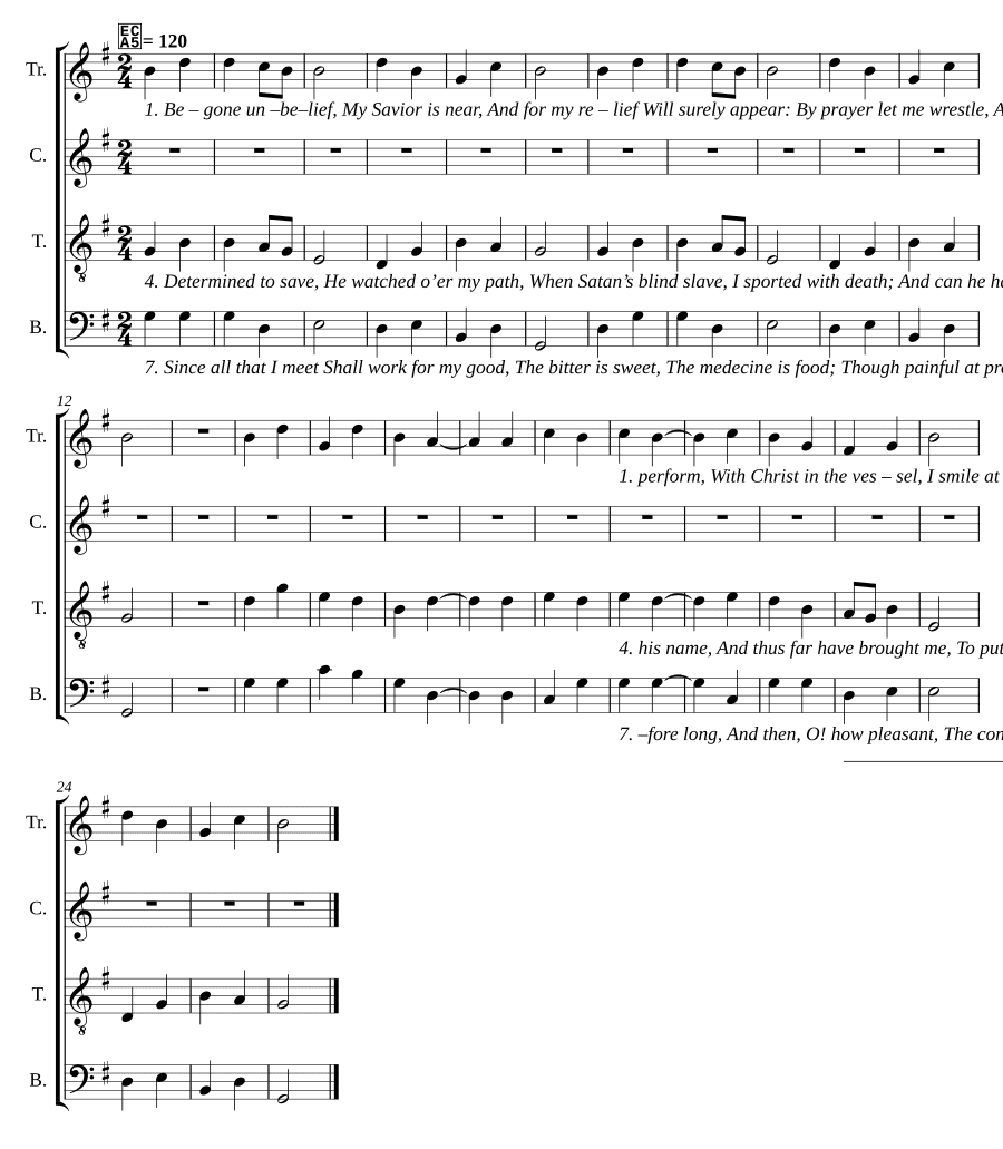 Прочь, неверие (Begone unbelief)