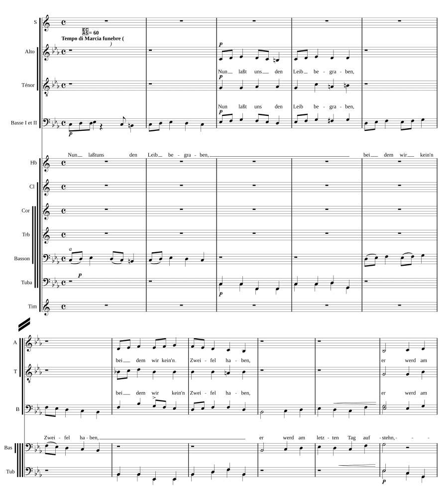 Погребальная песнь (Begräbnisgesang)