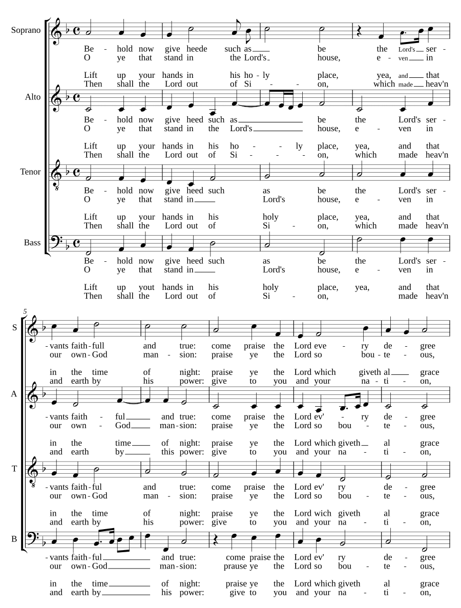 Смотри, теперь внимай (Behold now give heed)