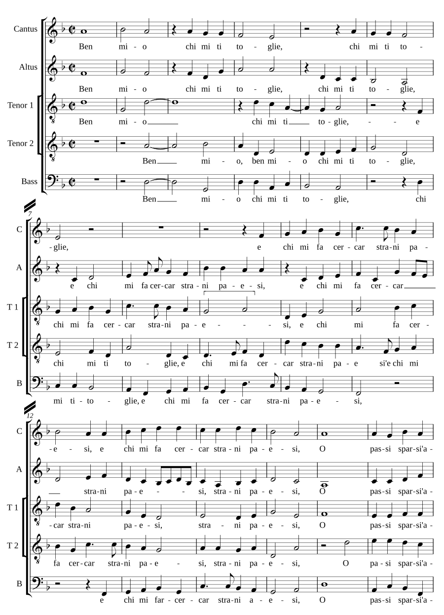 Мой милый (Ben mio chi)