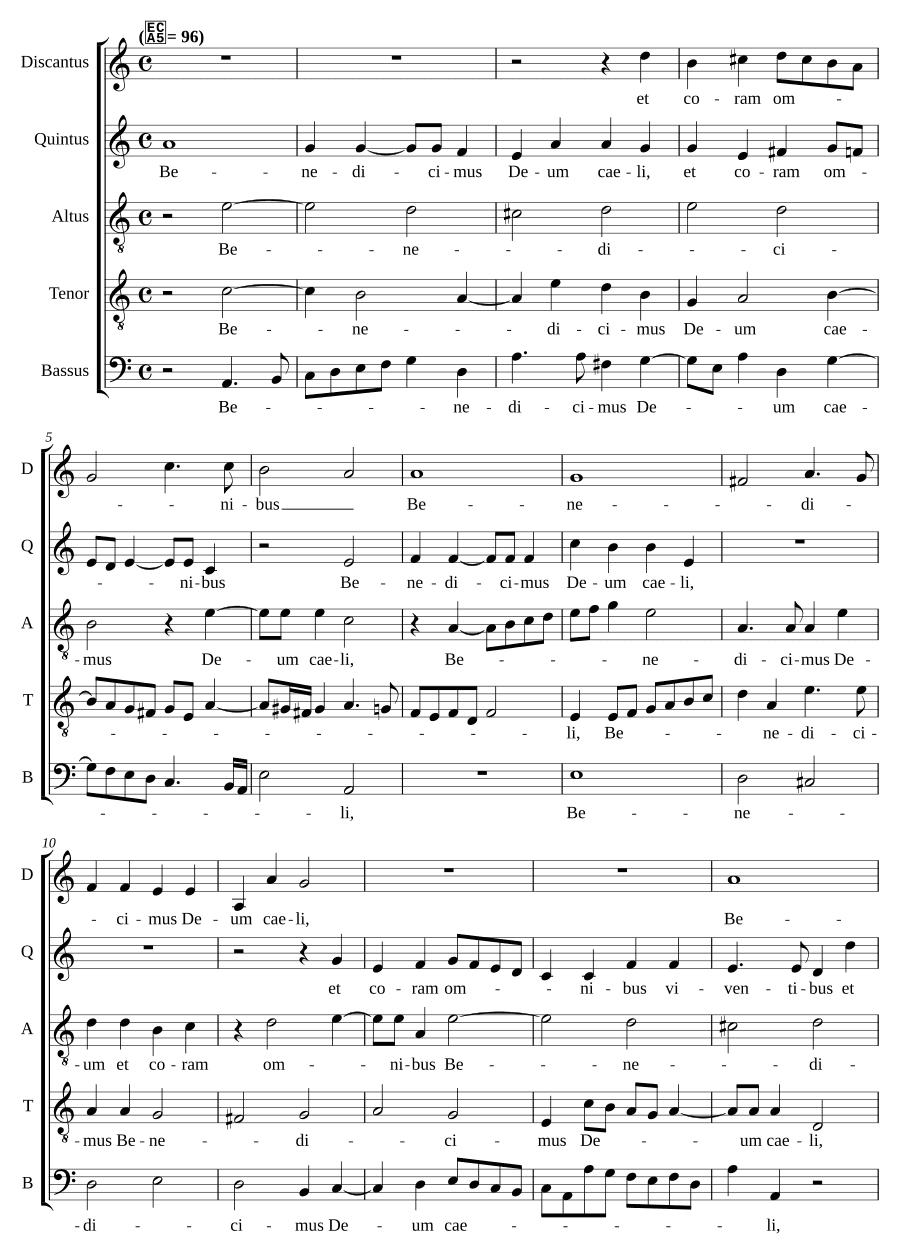 Благословим Бога небес (Benedicimus Deum caeli)
