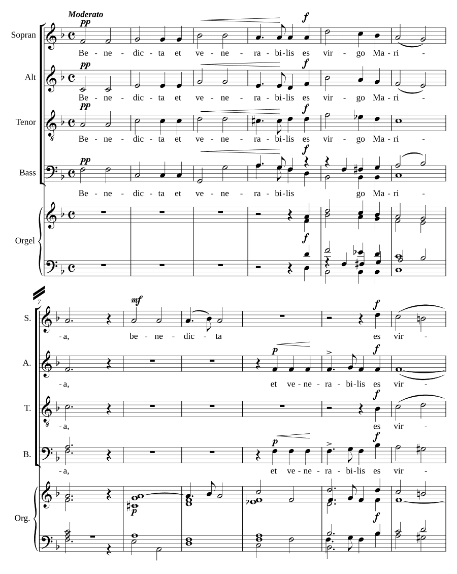 Благословенна и досточтимая (Benedicta et venerabilis)