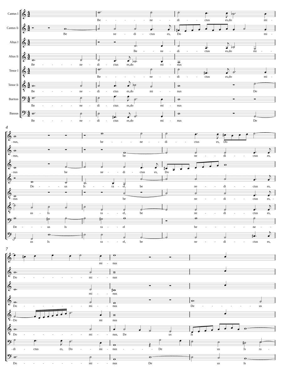 Бенедиктус Ты, Господь (Benedictus es Dominus)