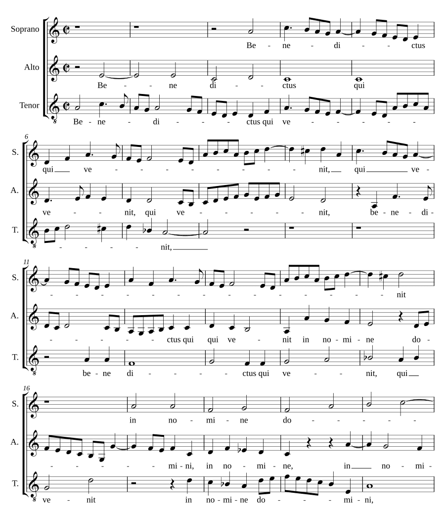 Бенедиктус приходящему II (Benedictus qui venit II)