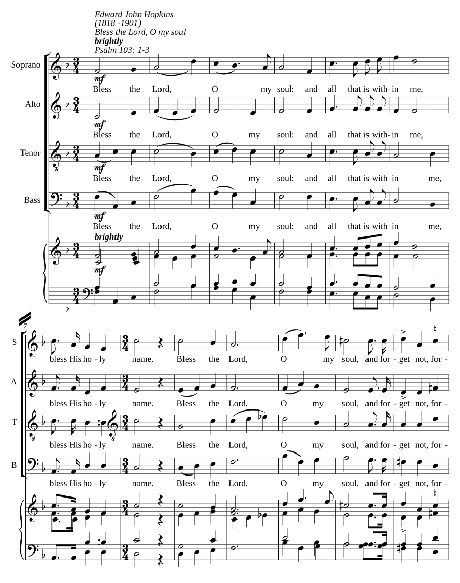 Благослови, душа моя, Господа (Bless the Lord, O my soul)