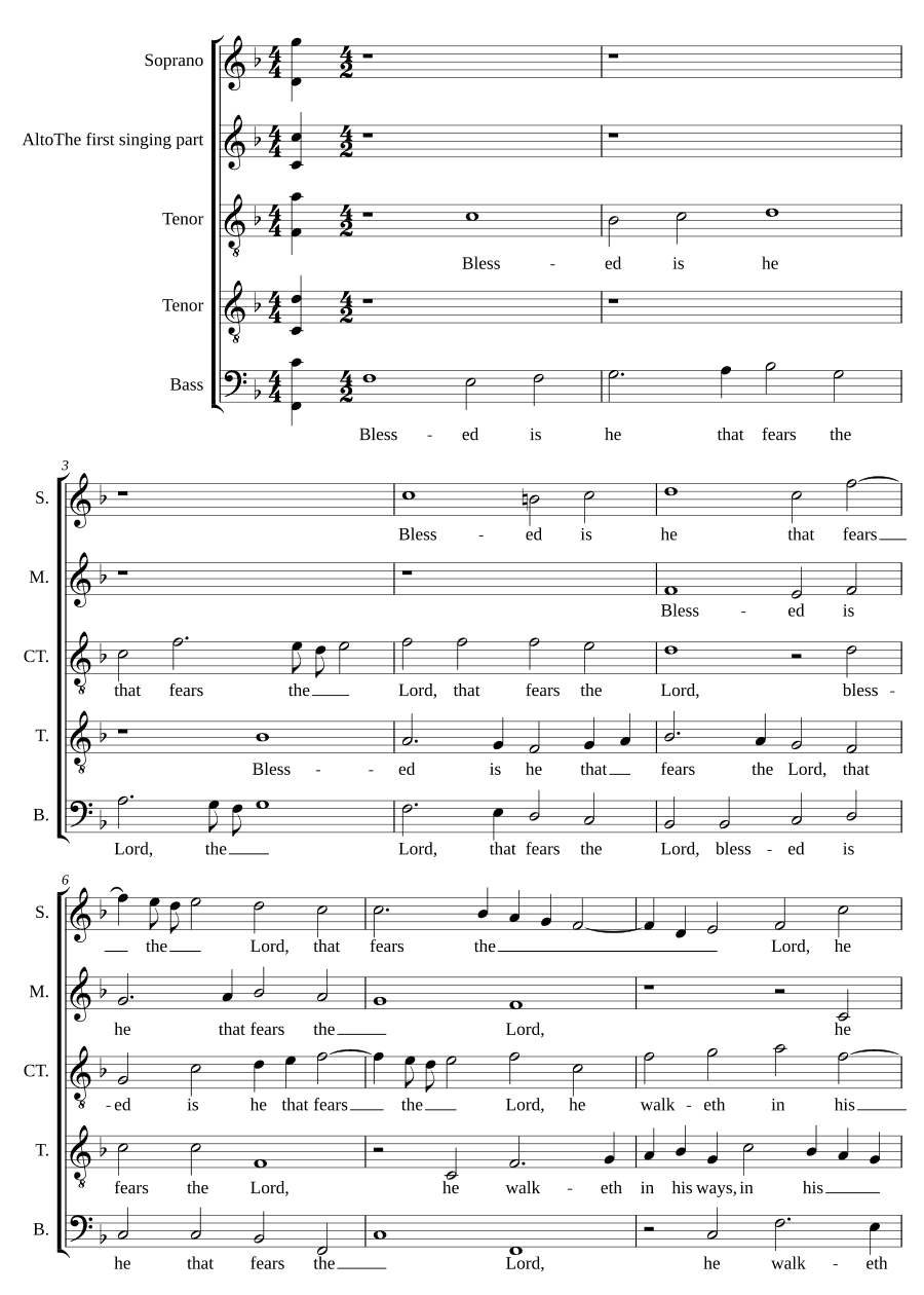 Благословен тот, кто боится Господа (Blessed is he that fears the Lord)