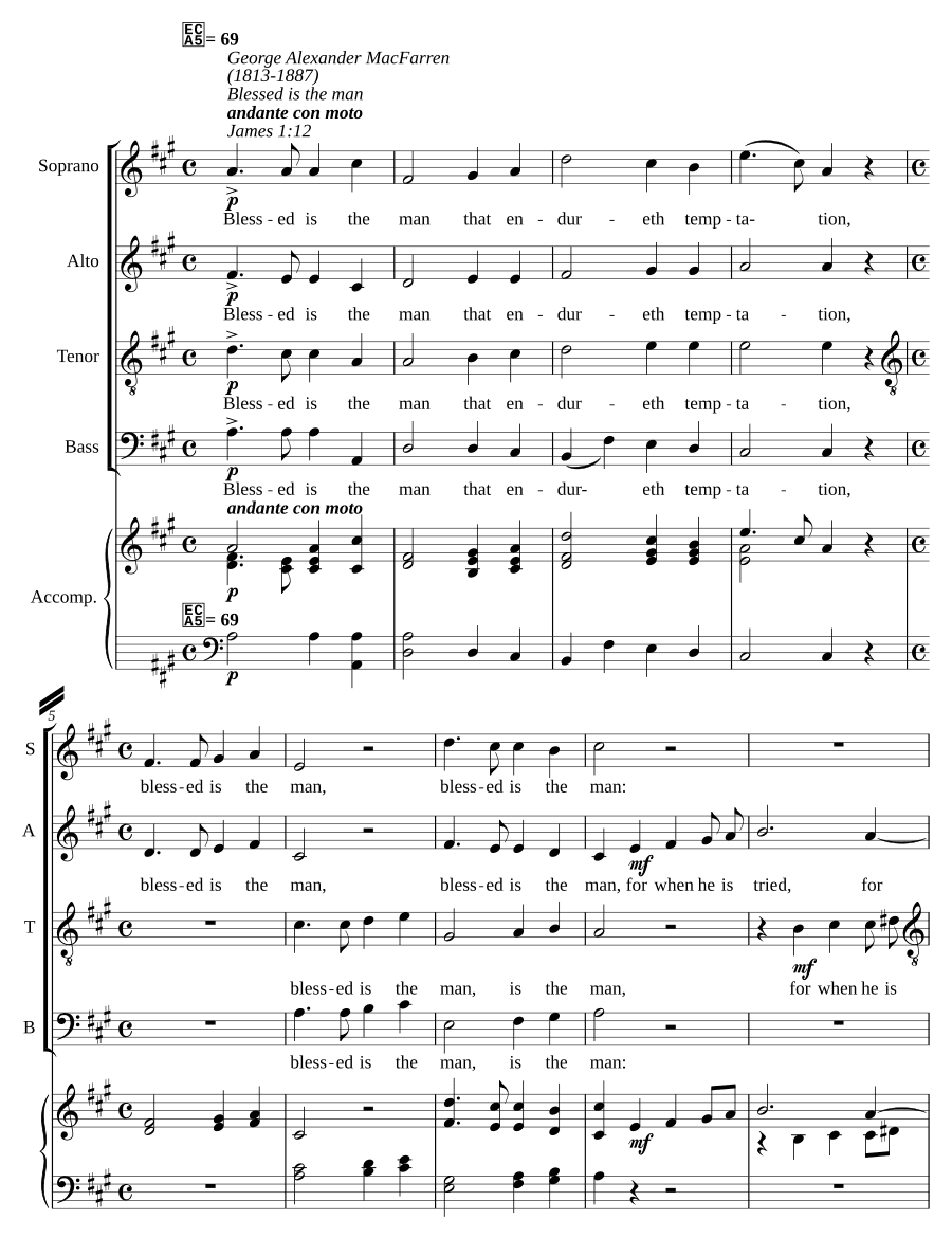 Благословен муж (Blessed is the man)