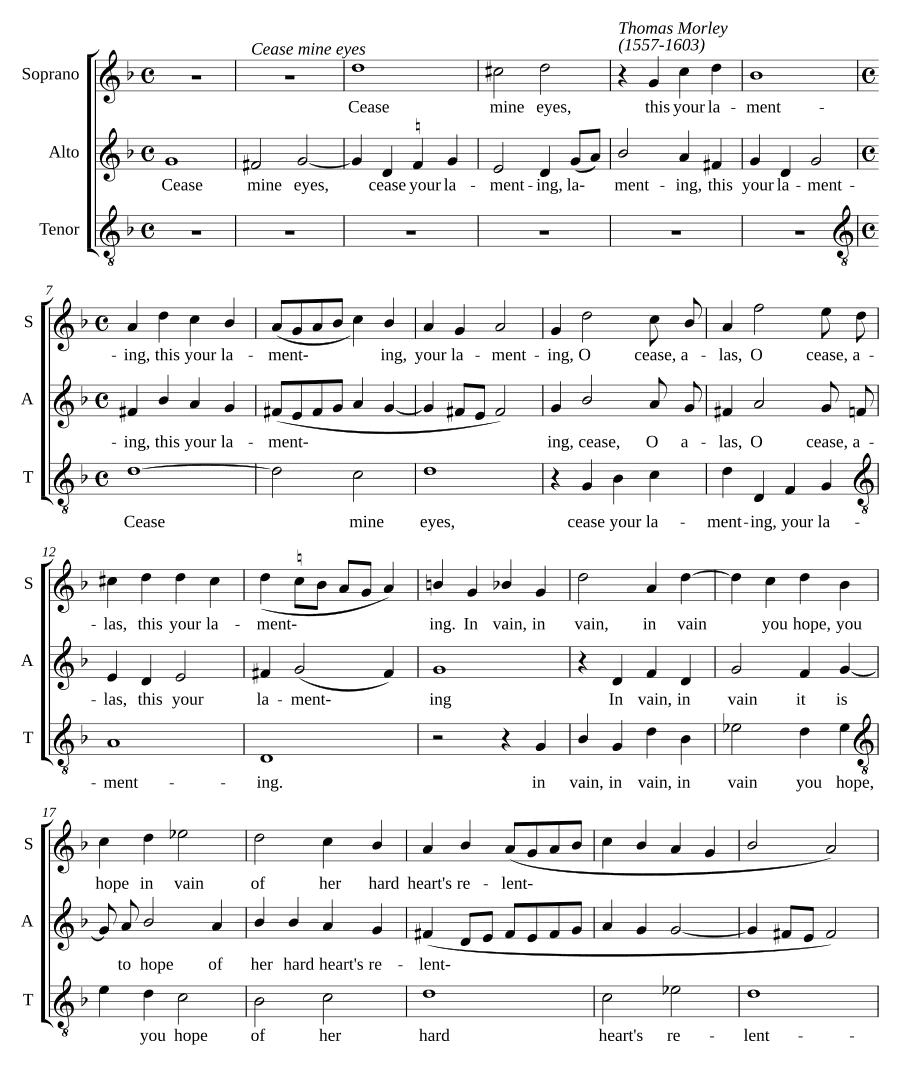 Прекрати, мои глаза (Cease mine eyes)