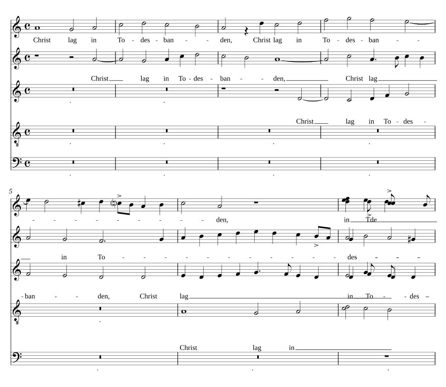 Христос лежал в узах смерти (Christ lag in Todesbanden)