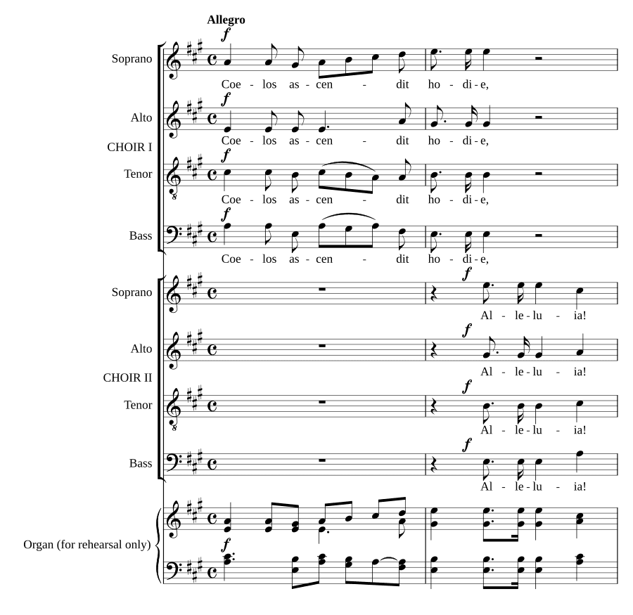 Вознёсся на небеса сегодня, соч. 38, № 2 (Coelos ascendit hodie, Op. 38, No. 2)