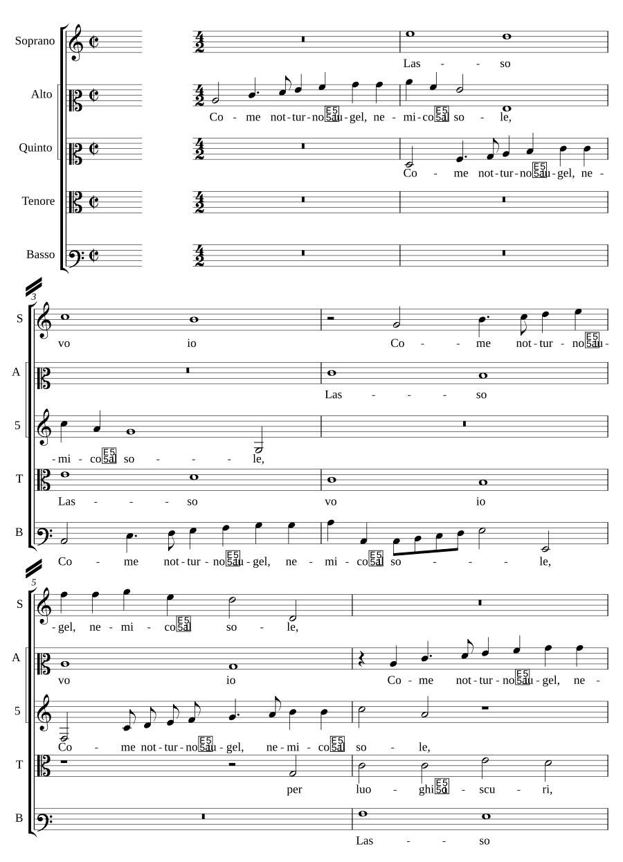 Как ночная птица (Come notturno augel)