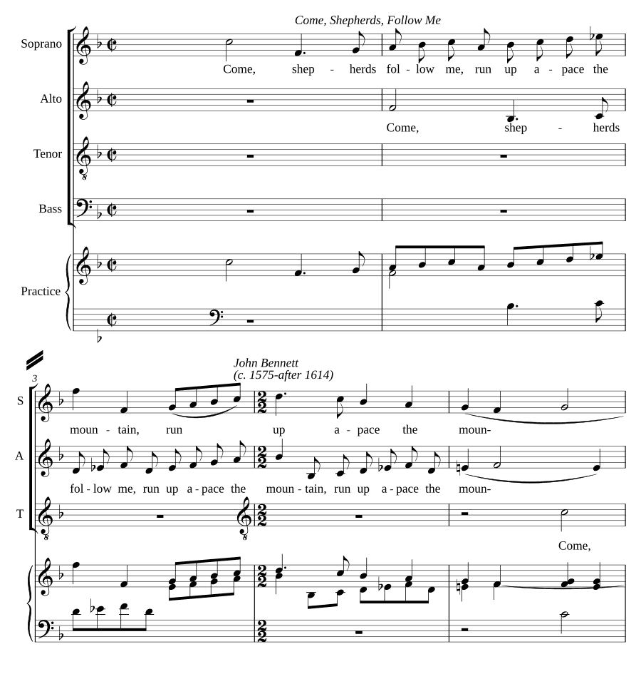 Как пастухи, следуйте за мной (Come shepherds, follow me)