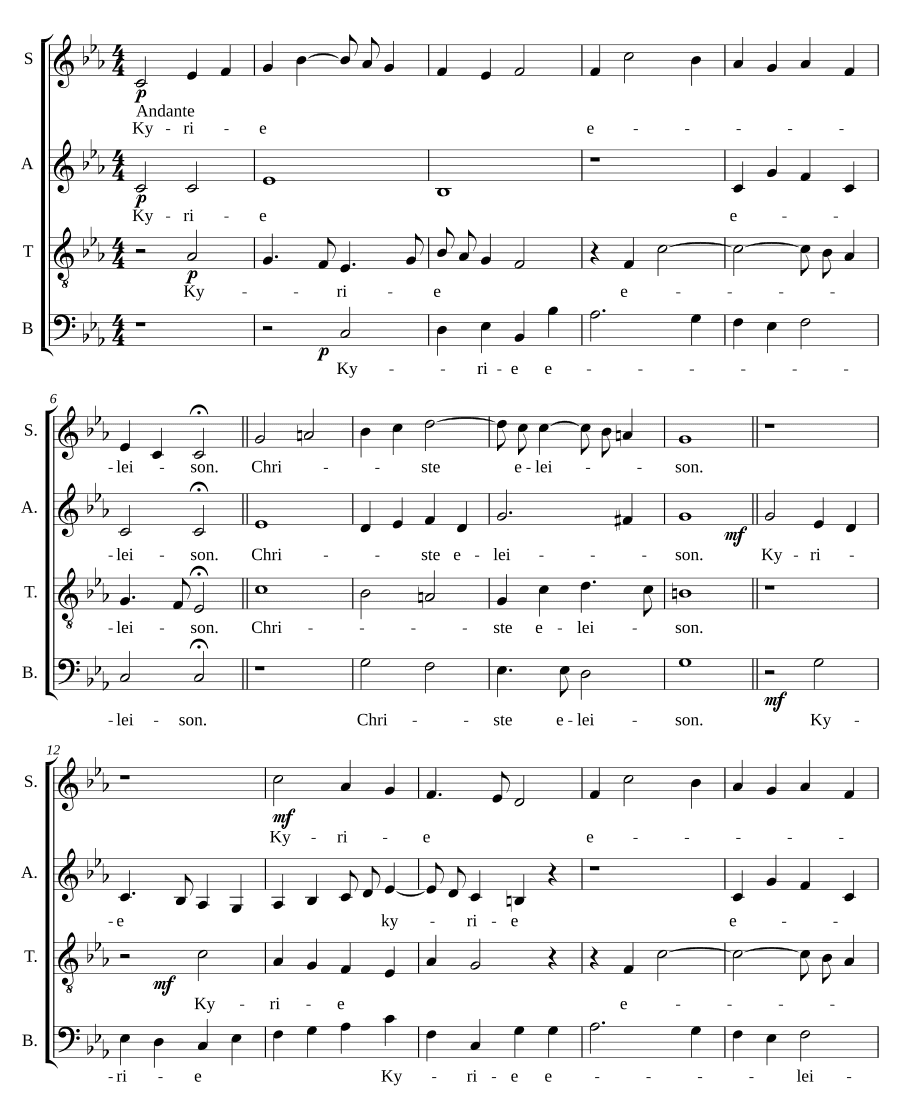 Служба причастия до минор (Communion Service in C minor)