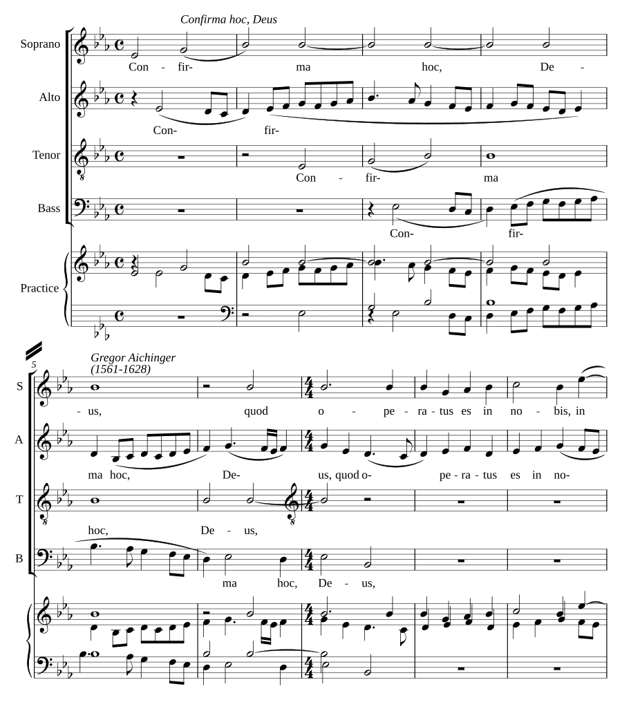 Утверди это, Боже (Confirma hoc, Deus) (Грегор Айхингер)