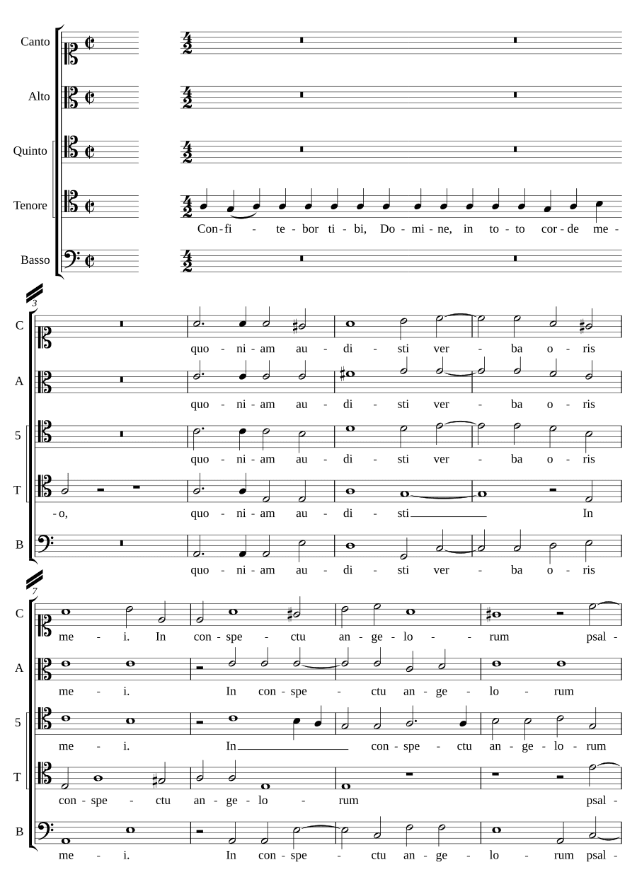 Буду славить (Confitebor) (Джованни Джакомо Гастольди)