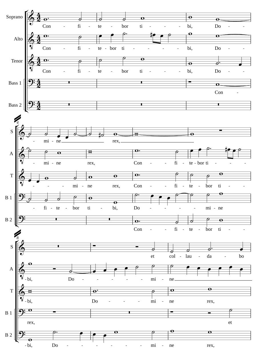 Буду славить Тебя, Господи, Царь (Confitebor tibi, Domine rex)
