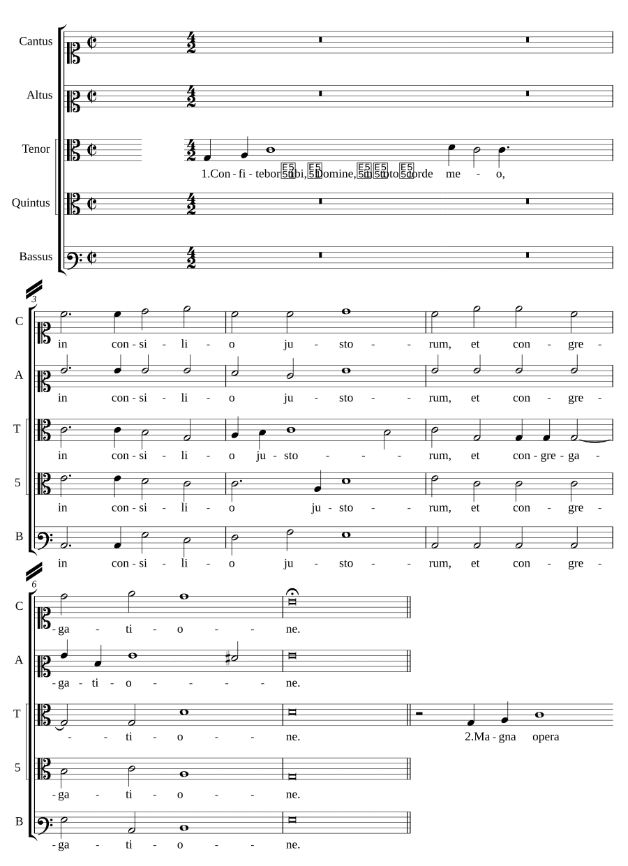 Буду славить Тебя, Господи (Confitebor tibi Domine)