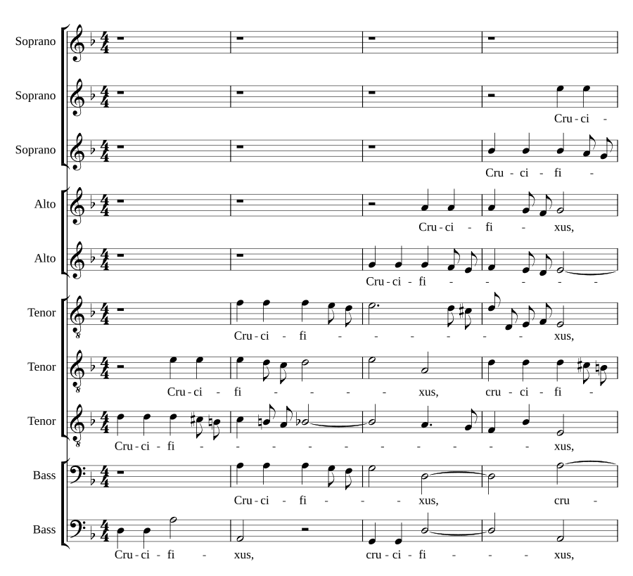 Распятый для 10 голосов (Crucifixus a 10)